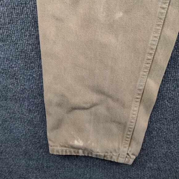 Lands End Direct Merchants Womens Jeans Tan Size 10 5 Pocket Belt Loops - Picture 10 of 12